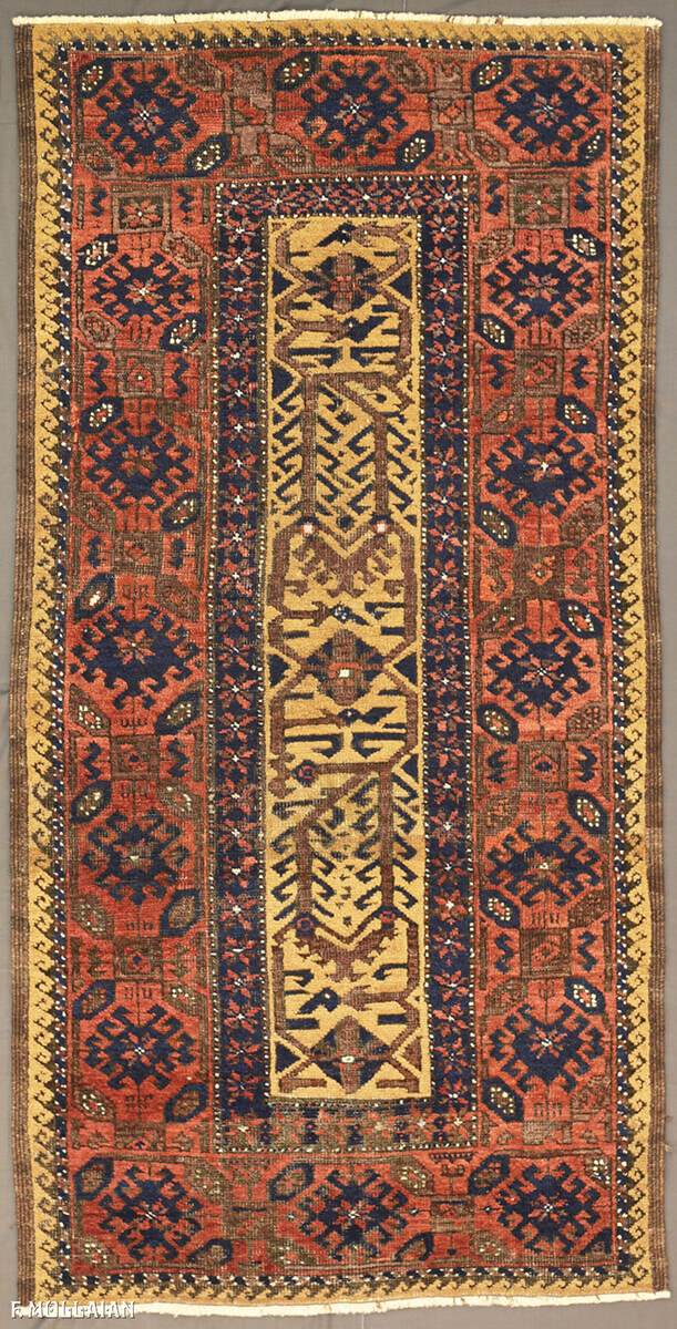 Antique Persian Baluch Mashad Rug n°:55349288